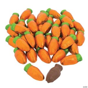 Palmer Easter Chocolate Foil Carrots 4lb Bag Bulk